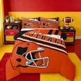 thumbnail image 1 of jejeloiu American Rugby Football Twin Comforter Sets,Boys Ball Game Bedding Set For Teens Reversible 2 Pieces, 1 of 8