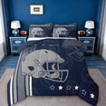 thumbnail image 1 of jejeloiu American Rugby Football Twin Comforter Sets,Boys Ball Games Bedding Set For Kids Reversible 2-Piece, 1 of 8