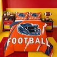 thumbnail image 1 of jejeloiu American Rugby Football Twin Comforter Sets,Teen Ball Game Bedding Set For Gamer Reversible 2-Piece, 1 of 8