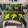 thumbnail image 1 of jejeloiu American Rugby Sport 7 Pieces Bedding Comforter Set,Football Game Gamer Full Bedding Set For Football Boys Reversible, 1 of 8