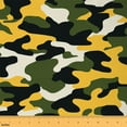 thumbnail image 1 of jejeloiu Camouflage Fabric by the Yard 1 Yard,CamoHome Decor Fabric by the Yard,Green Yellow Black Sewing Fabric For Child,Microfiber Bedroom Decor, 1 of 6