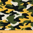thumbnail image 1 of jejeloiu Camouflage Fabric by the Yard 10 Yards,CamoRoom Decor Fabric by the Yard,Green Yellow Black Sewing Fabric For Child,Microfiber Bedroom Decor, 1 of 6