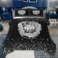thumbnail image 1 of jejeloiu Ball Sport Games Queen Comforter Set,Baseball Theme Bedding Comforter Set For Teens Kids Reversible 3-Piece, 1 of 8