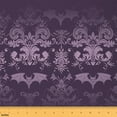 thumbnail image 1 of jejeloiu Baroque Gothic Theme Fabric by the Yard 10 Yards,Purple Damask Print Room Decor Fabric by the Yard,Halloween Spooky Bats Sewing Fabric For Adults,Ultra Soft Bedroom Decoration, 1 of 6