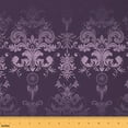 thumbnail image 1 of jejeloiu Baroque Gothic Theme Fabric by the Yard 5 Yards,Purple Damask Print Fabric for Sewing,Retro Dreamcatcher Home Decor Fabric by the Yard For Adults,Ultra Soft Bedroom Decoration, 1 of 6