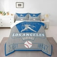 thumbnail image 1 of jejeloiu Baseball Game Bedding Comforter Set,Sport City Twin Comforter Sets,Los Angeles Bedding Set For Boys Teens,Ultra Soft Home Decor Reversible,2-Piece, 1 of 8