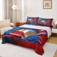 thumbnail image 1 of jejeloiu Baseball Game Lovers Full Size Sheets,Ball Sport Helmet Bed Sheets,Red Blue Sheet Sets For Kids,Luxury Bedroom Decor,4-Piece, 1 of 7