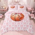 thumbnail image 1 of jejeloiu Baseball Sport Game Twin Comforter Sets,Pink Cute Bows Bedding Set For Girls Kids Reversible 2 Pieces, 1 of 8