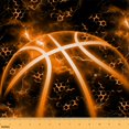 thumbnail image 1 of jejeloiu Basketball Fabric by the Yard 5 Yards,Honeycomb Heasgon Fabric for Sewing,Orange Black Home Decor Fabric by the Yard For Child,Microfiber Bedroom Decor, 1 of 6