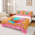 thumbnail image 1 of jejeloiu Basketball Ice Cream Queen Sheet Sets,Teens Boy Game Bed Set For Sport Lover 4 Pieces, 1 of 7