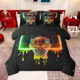 thumbnail image 1 of jejeloiu Basketball Sport Game 7 Pieces Bedding Comforter Set,Galaxy Starry Sky Full Bedding Set For Boys Kids Reversible, 1 of 8