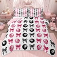 thumbnail image 1 of jejeloiu Billiards Game Queen Comforter Set,Cute Bowknot Bow Bedding Comforter Set For Boys Girls Reversible 3 Pieces, 1 of 8