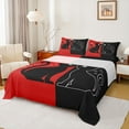 thumbnail image 1 of jejeloiu Black Cat Kitten Twin Sheet Sets,Happy Valentine'S Day Twin Fitted Sheet,Western Valentine Gifts Flat Sheet For Men Women,Microfiber Bedroom Decor,3pcs, 1 of 7