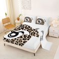 thumbnail image 1 of jejeloiu Black Eight Billiard Queen Sheet Sets,Brown Cheetah Pattern Bed Set For Kids 4pcs, 1 of 6