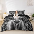 thumbnail image 1 of jejeloiu Black Rose Cow Queen Duvet Cover Set Kids,Farm Print Bedding,Reversible,3pcs(No Comforter), 1 of 6