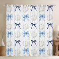 thumbnail image 1 of jejeloiu Blue Cute Bowtie Curtains Pack of 2 (42x84 Each),Kids Ball Game Curtains Blackout For Volleyball Lover, 1 of 6