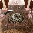 thumbnail image 1 of jejeloiu Bohemian Floral Print Queen Comforter Set,Beige Letter C Bedding Comforter Set For Girls Women Reversible 3-Piece, 1 of 8