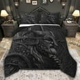 thumbnail image 1 of jejeloiu Boho Bohemian Theme Twin Comforter Sets,Black Soldier Bedding Set For Teens Boys Reversible 2pcs, 1 of 8