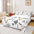 thumbnail image 1 of jejeloiu Boho Exotic Style Bed Sheets,Bohemian Bull Skull King Sheets,Retro Aztec Geometric Sheet Set For Boys Teens,Microfiber Bedroom Decor,4-Piece, 1 of 7
