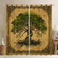 thumbnail image 1 of jejeloiu Boho Exotic Style Black Out Curtains,Rustic Plant Tree Curtains Pack of 2 (42x63 Each) For Adults, 1 of 6