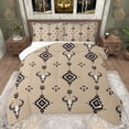 thumbnail image 1 of jejeloiu Boho Exotic Style Queen Comforter Set,Bohemian Bull Skull Bedding Sets,Brown Aztec Geometric Bedding Comforter Set For Boys Teens,Microfiber Bedroom Decor Reversible,3pcs, 1 of 8