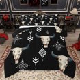 thumbnail image 1 of jejeloiu Boho Tribal Bedding Comforter Set,Rustic Bull Skull Twin Comforter Sets,Abstract Aztec Geometric Bedding Set For Men Women,Ultra Soft Home Decor Reversible,2-Piece, 1 of 8