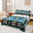 thumbnail image 1 of jejeloiu Boho Tribal Full Size Sheets,Bohemian Bull Skull Bed Sheets,Black Green Black Sheet Sets For Boys Teens,Microfiber Bedroom Decor,4-Piece, 1 of 7
