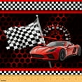 thumbnail image 1 of jejeloiu Boys Extreme Sports Fabric by the Yard 1 Yard,Race Car Flag Home Decor Fabric by the Yard,Red White Black Sewing Fabric For Teen Kids,Breathable Home Decor, 1 of 6