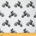 thumbnail image 1 of jejeloiu Boys Outdoor Motocross Fabric by the Yard 5 Yards,Extreme Sports Fabric for Sewing,White Black Home Decor Fabric by the Yard For Boys,Lightweight Room Decorative, 1 of 6