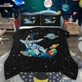 thumbnail image 1 of jejeloiu Boys Personalized Gifts Bedding Comforter Set,Watercolor Letter C Twin Comforter Sets,Outer Space Theme Bedding Set For Boy,Lightweight Room Decoration Reversible,2pcs, 1 of 8