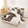 thumbnail image 1 of jejeloiu Brown Leopard Cheetah Bed Sheets,Billiard Game King Sheets For Men Women 4pcs, 1 of 6