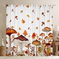 thumbnail image 1 of jejeloiu Brown Mushroom Blackout Curtains Set of 2 (52x84 Each),Natural Plant Window Curtains,Rustic Flower Floral Curtains and Drapes For Child,Super Cozy Room Decor, 1 of 6
