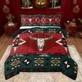 thumbnail image 1 of jejeloiu Bull Skull Bedding Comforter Set,Boho Exotic Style Twin Comforter Sets,Abstract Aztec Geometric Bedding Set For Men Women,Ultra Soft Home Decor Reversible,2-Piece, 1 of 8