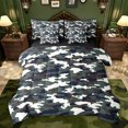 thumbnail image 1 of jejeloiu Camouflage 7-Piece Twin Bedding Sets,Green White Brown Bedding Comforter Set For Boys Kids Reversible, 1 of 8