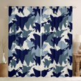 thumbnail image 1 of jejeloiu Camouflage Curtains Pack of 2 (42x84 Each),Blue Airplane Aircraft Curtains Blackout For Boys Kids, 1 of 6