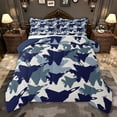 thumbnail image 1 of jejeloiu Camouflage Twin Comforter Sets,Blue Airplane Aircraft Bedding Set For Boys Kids Reversible 2pcs, 1 of 8