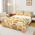 thumbnail image 1 of jejeloiu Capybara Animals Lovers Twin Sheet Sets,Sweet Cake Ice Cream Bedding For Girls Teens 3pcs, 1 of 7