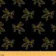 thumbnail image 1 of jejeloiu Cartoon Bee Fabric by the Yard 3 Yards,Flying Animal Sewing Fabric,Yellow Black Fabric for Sewing For Girl,Luxury Bedroom Decor, 1 of 6