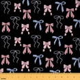 thumbnail image 1 of jejeloiu Cartoon Bow Tie Fabric by the Yard 10 Yards,Princess Bowtie Room Decor Fabric by the Yard,Pink Black Blue Sewing Fabric For Teens,Luxury Bedroom Decor, 1 of 6