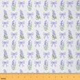 thumbnail image 1 of jejeloiu Cartoon Bowtie Fabric by the Yard 5 Yards,Princess Bowknot Heart Fabric for Sewing,Purple Floral Lavender Home Decor Fabric by the Yard For Teens,Luxury Bedroom Decor, 1 of 6