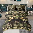 thumbnail image 1 of jejeloiu Cartoon Console Gamepad 7-Piece Twin Bedding Sets,Vintage Camo Print Bedding Comforter Set For Boys Kids Reversible, 1 of 8