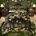 thumbnail image 1 of jejeloiu Cartoon Console Gamepad Twin Comforter Sets,Vintage Camo Print Bedding Set For Boys Kids Reversible 2-Piece, 1 of 8