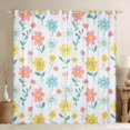 thumbnail image 1 of jejeloiu Cartoon Cute Floral Blackout Curtains Set of 2 (52x84 Each),Kawaii Daisy Blossom Window Curtains,White Yellow Blue Curtains and Drapes For Girl,Ultra Soft Home Decor, 1 of 6