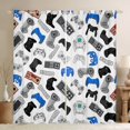 thumbnail image 1 of jejeloiu Cartoon Gamepad Curtains Pack of 2 (42x84 Each),Games Console Lover Curtains Blackout,White Gray Blue Bedroom Curtains For Boys Kids,Ultra Soft Home Decor, 1 of 6
