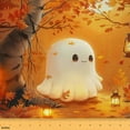 thumbnail image 1 of jejeloiu Cartoon Ghost Fabric by the Yard 10 Yards,Halloween Theme Room Decor Fabric by the Yard,Autumn Fall Leaves Sewing Fabric For Girl,Ultra Soft Home Decor, 1 of 6
