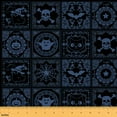 thumbnail image 1 of jejeloiu Cartoon Ghost Kitten Fabric by the Yard 10 Yards,Halloween Funny Pumpkin Room Decor Fabric by the Yard,Lightblue Black Sewing Fabric For Girls,Breathable Home Decor, 1 of 6