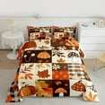 thumbnail image 1 of jejeloiu Cartoon Mushroom Queen Comforter Set,Fall Maple Pumpkin Bedding Sets,Autumn Fall Theme Bedding Comforter Set For Girls,Breathable Home Decor Reversible,3pcs, 1 of 8