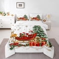 thumbnail image 1 of jejeloiu Cartoon Santa Claus Bedding Comforter Set,Merry Christmas Tree Twin Comforter Sets,Xmas Gifts Bedding Set For Girls Boys,Ultra Soft Home Decor Reversible,2 Pieces, 1 of 8