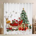 thumbnail image 1 of jejeloiu Cartoon Santa Claus Black Out Curtains,Merry Christmas Tree Curtains Pack of 2 (42x63 Each),Xmas Gifts Bedroom Curtains For Girls Boys,Ultra Soft Home Decor, 1 of 6