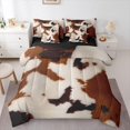 thumbnail image 1 of jejeloiu Cattle Hide Bedding Comforter Set 7pcs,Country Farm Animal Queen Bedding Sets,Farmhouse Cowhide Queen Sheet Sets For Child,Super Cozy Room Decor Reversible, 1 of 8